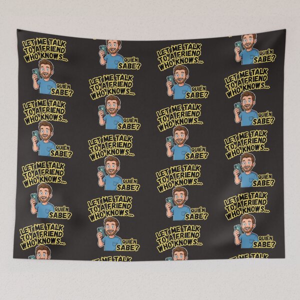 Item preview, “Spanglish Panic Call – ¿Quién Sabes?” designed and sold by Nacho-A-Daddy Creations.
