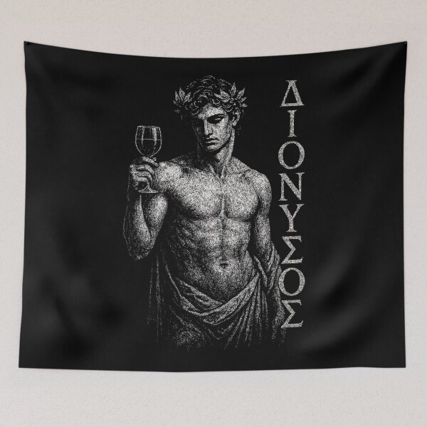 Item preview, Dionysus Greek God Art – Dark Mythology Gothic Statue designed and sold by Mortisigil.