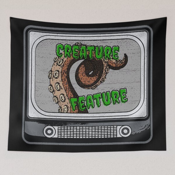 Item preview, Creature Feature – Tentacle Terror Retro TV Design designed and sold by In the Groove & Beyond.