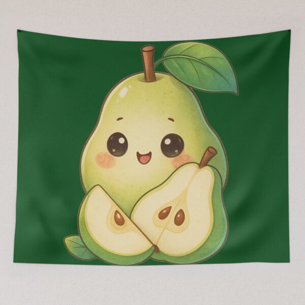 Item preview, Smiling Green Pear designed and sold by Ecosetereos.