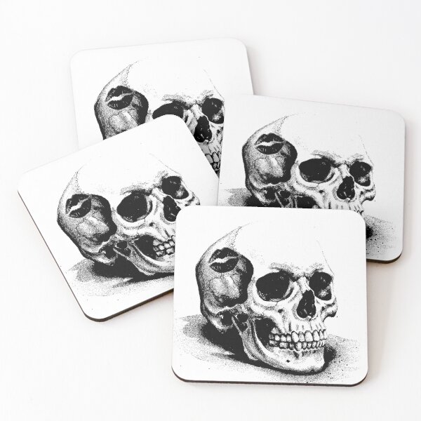Item preview, skull with kiss designed and sold by Ignorante.