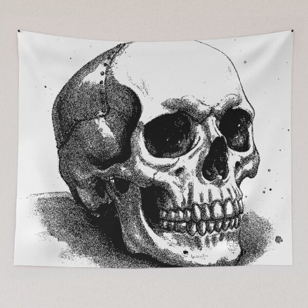 Item preview,  Illustration of skull with gold plate and gold teeth designed and sold by Ignorante.