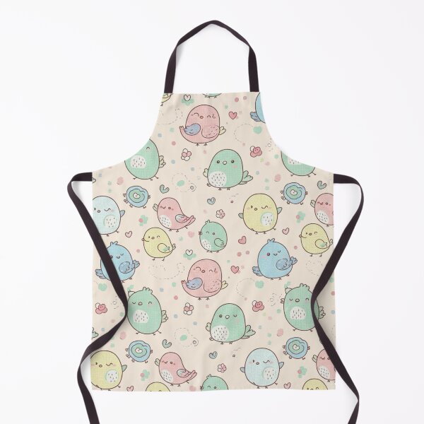 Item preview, Sweet Kawaii Birdies Colorful Nature Seamless Pattern designed and sold by Tidarat-27.