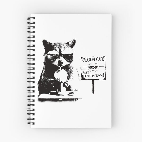Item preview, Raccoon Drinking Iced Coffee. #3 designed and sold by EunsooLee.