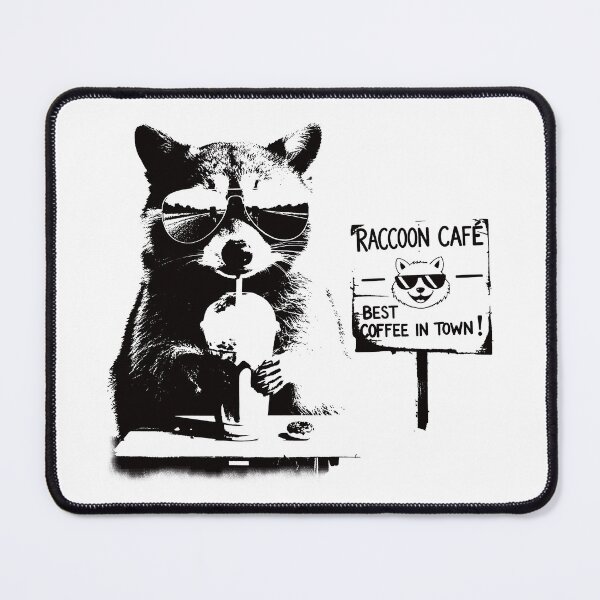 Item preview, Raccoon Drinking Iced Coffee. #3 designed and sold by EunsooLee.