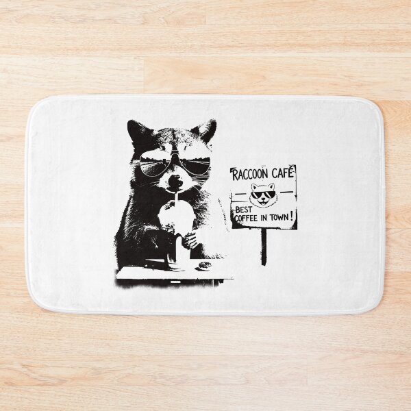 Item preview, Raccoon Drinking Iced Coffee. #3 designed and sold by EunsooLee.
