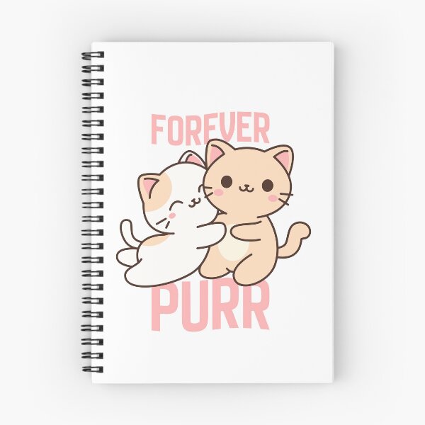 Item preview, Forever Purr – Cute Hugging Cats Love Illustration designed and sold by Cozy Cat Collective.