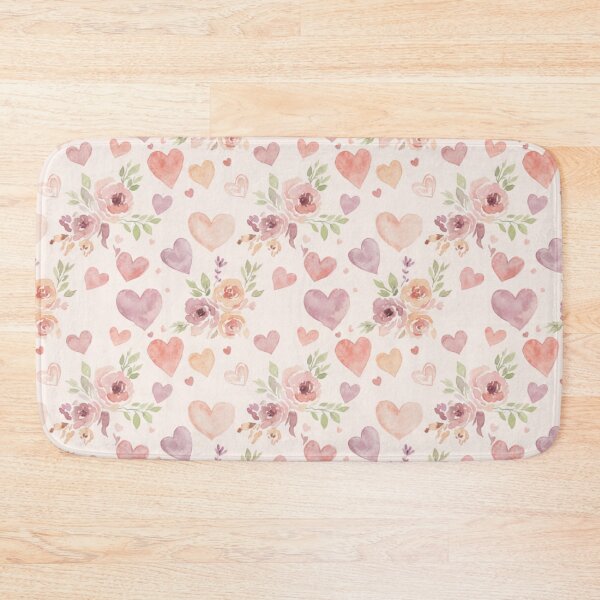 Item preview, Valentine Floral Heart Seamless Pattern designed and sold by FashioonTrends.