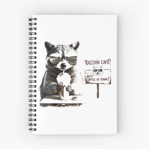 Item preview, Raccoon Drinking Iced Coffee. #4 designed and sold by EunsooLee.