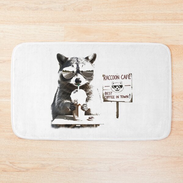 Item preview, Raccoon Drinking Iced Coffee. #4 designed and sold by EunsooLee.