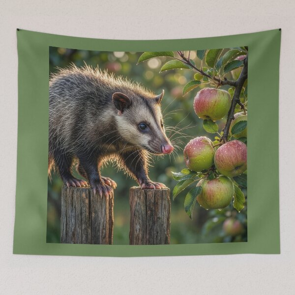 Item preview, Possum Visits an Apple Orchard designed and sold by Tridentulus.