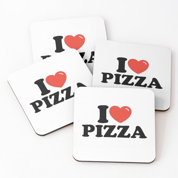 Item preview, I Love Pizza - Bold Heart Pizza Lovers Typography  designed and sold by Shape Snip Studio.