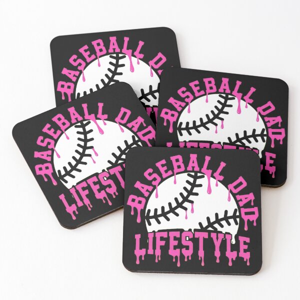 Item preview, Baseball Dad Lifestyle Pink Drip Shirt designed and sold by KIROSALS.