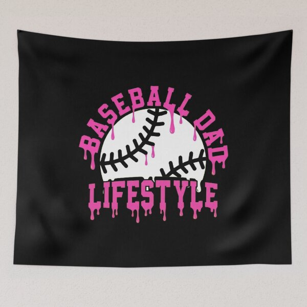 Item preview, Baseball Dad Lifestyle Pink Drip Shirt designed and sold by KIROSALS.