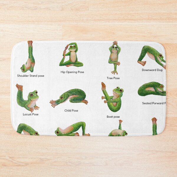 Item preview, 12 Frog Yoga Poses designed and sold by Roy & Tiffany.