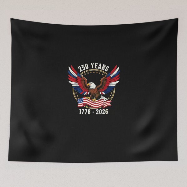 Item preview, Patriotic Eagle and Flag 250 Years 1776-2026 4th of July designed and sold by Happycapyco.