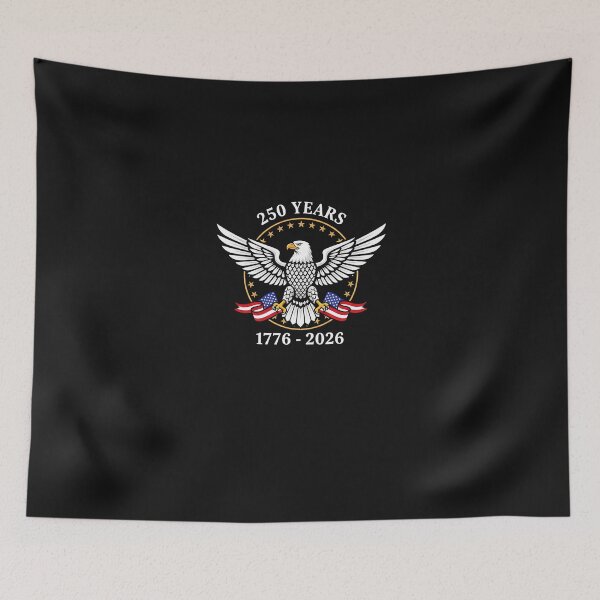 Item preview, Patriotic Eagle and Flag 250 Years 1776-2026 4th of July designed and sold by Happycapyco.