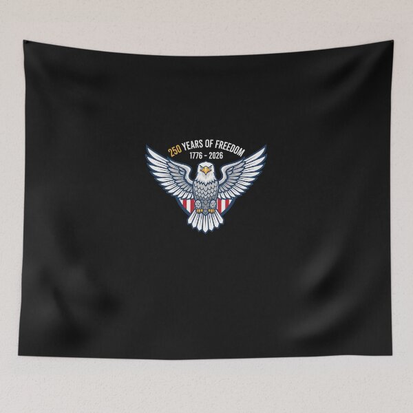 Item preview, Patriotic Eagle and Flag 250 Years 1776-2026 4th of July designed and sold by Happycapyco.