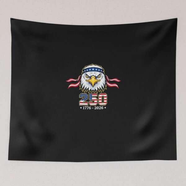 Item preview, Patriotic Eagle and Flag 250 Years 1776-2026 4th of July designed and sold by Happycapyco.