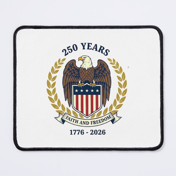 Item preview, Vintage Eagle Christian Cross 250 Years Faith and Freedom designed and sold by Happycapyco.