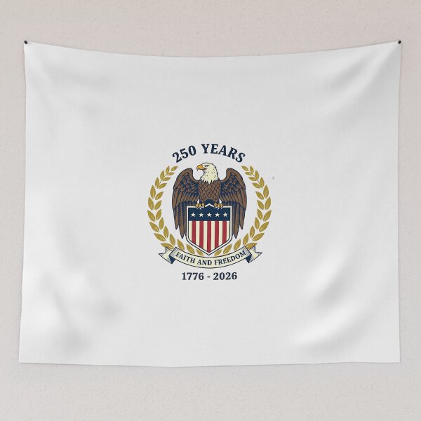 Item preview, Vintage Eagle Christian Cross 250 Years Faith and Freedom  designed and sold by Happycapyco.