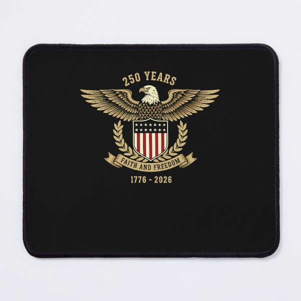 Item preview, Vintage Eagle Christian Cross 250 Years Faith and Freedom designed and sold by Happycapyco.