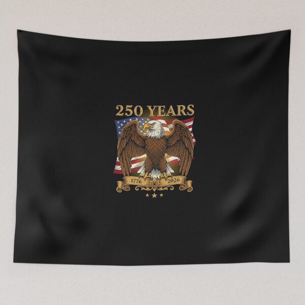 Item preview, Vintage Eagle USA Flag 250 Years 1776-2026 250th Birthday designed and sold by Happycapyco.