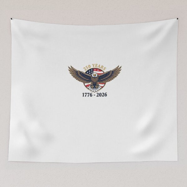Item preview, Vintage Eagle USA Flag 250 Years 1776-2026 250th Birthday designed and sold by Happycapyco.