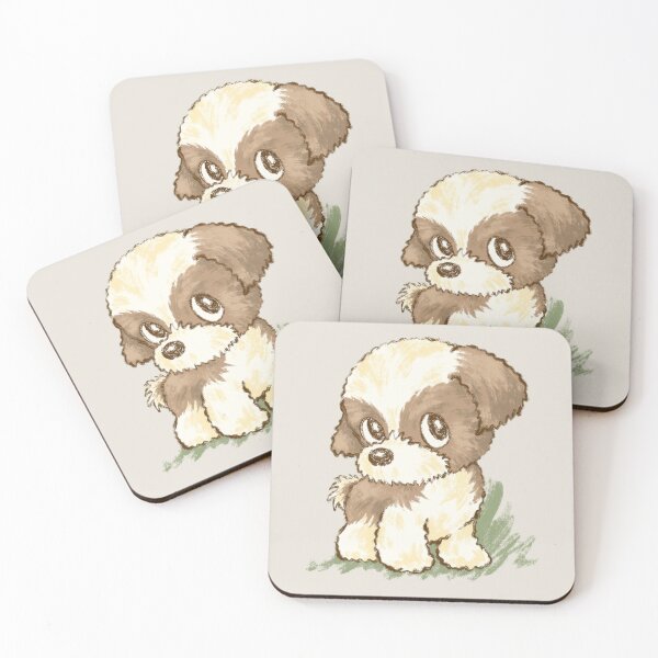 Item preview, The Shih Tzu puppy is looking at you designed and sold by Toru Sanogawa.
