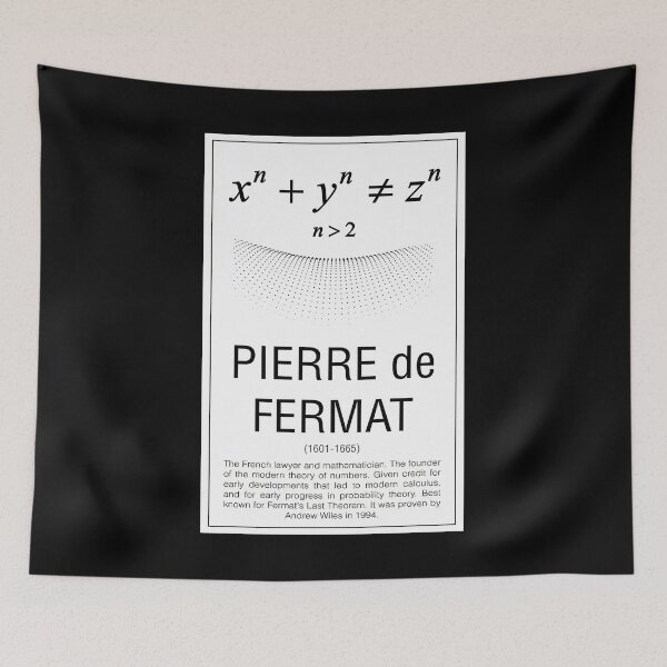 Item preview, Pierre De Fermat Math Quote designed and sold by awkidmwf29.