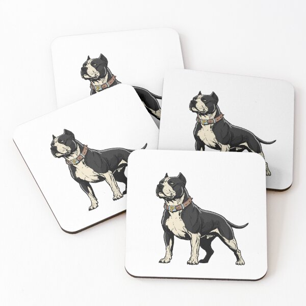 Item preview, Black And White Pitbull Comic Style designed and sold by Luan Huynh.
