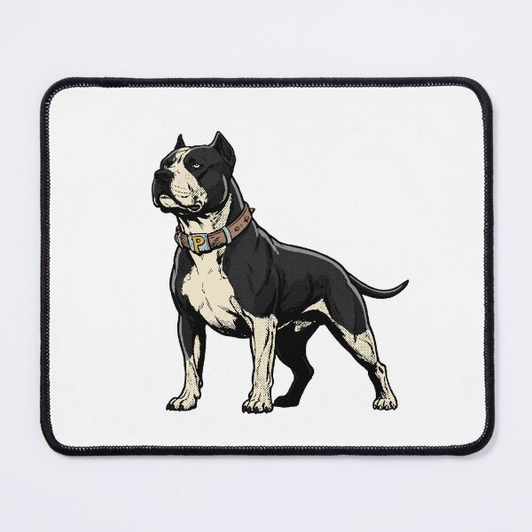 Item preview, Black And White Pitbull Comic Style designed and sold by Luan Huynh.