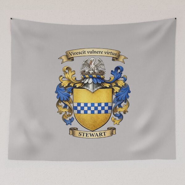 Item preview, The Stewart Family Coat of Arms designed and sold by BagTown Clans.