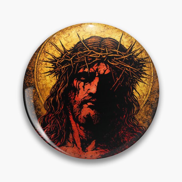 Item preview, ECCE HOMO — Crown of Thorns (Gold Leaf Icon) designed and sold by Sanctum Icons.