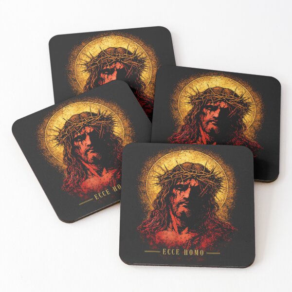 Item preview, ECCE HOMO — Crown of Thorns (Gold Leaf Icon) designed and sold by Sanctum Icons.