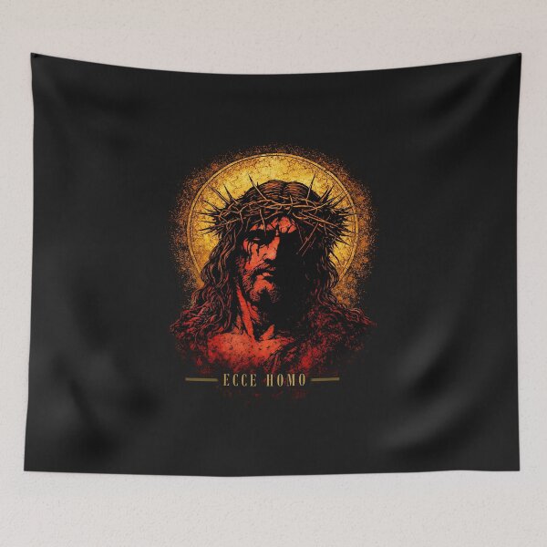 Item preview, ECCE HOMO — Crown of Thorns (Gold Leaf Icon) designed and sold by Sanctum Icons.