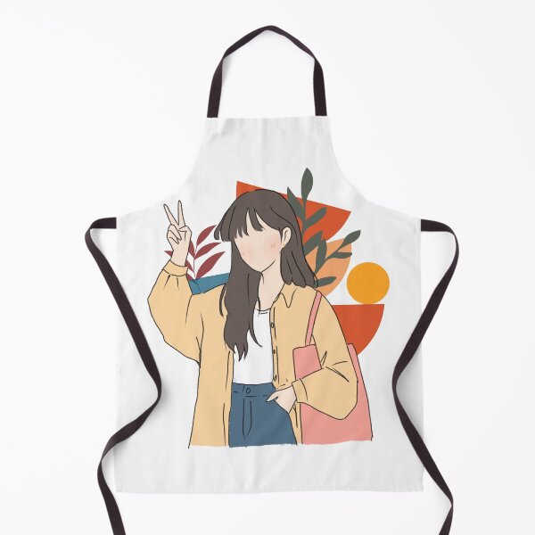 Item preview, Faceless Girl Peace Sign – Minimal Aesthetic Illustration designed and sold by yuki-hana.
