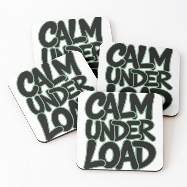 Item preview, Calm Under Load Minimal Motivational Typography Design designed and sold by NewUSShop.