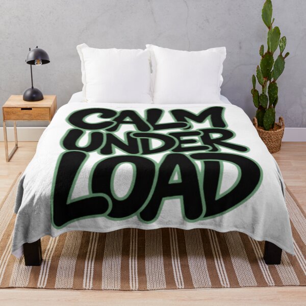 Item preview, Calm Under Load Minimal Motivational Typography Design designed and sold by NewUSShop.