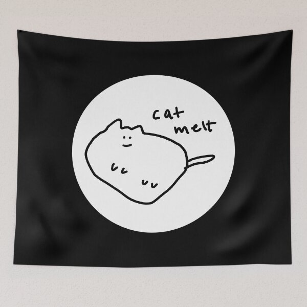 Item preview, Cat Melt Doodle Sketch designed and sold by zgsfdamqjfn95.