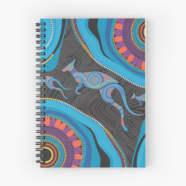 Item preview, Aboriginal Rarrk Kangaroo Symbol Blue designed and sold by AboriginalartVI.