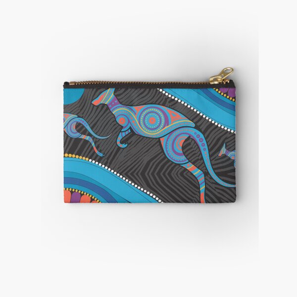 Item preview, Aboriginal Rarrk Kangaroo Symbol Blue designed and sold by AboriginalartVI.