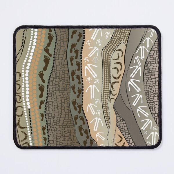 Item preview, Aboriginal Rarrk Hunting Grey Brown designed and sold by AboriginalartVI.