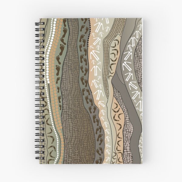 Item preview, Aboriginal Rarrk Hunting Grey Brown designed and sold by AboriginalartVI.