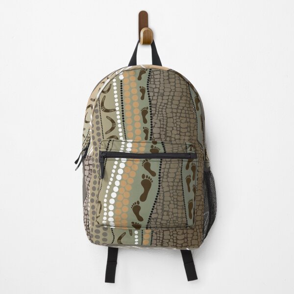 Item preview, Aboriginal Rarrk Hunting Grey Brown designed and sold by AboriginalartVI.