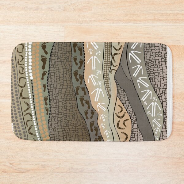 Item preview, Aboriginal Rarrk Hunting Grey Brown designed and sold by AboriginalartVI.