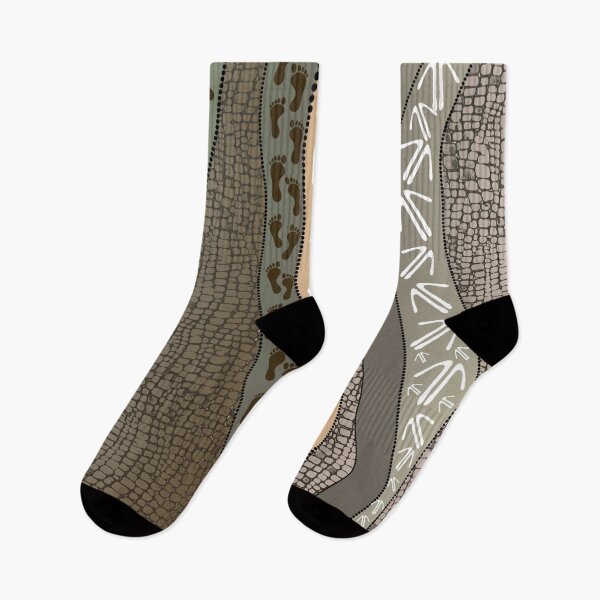 Item preview, Aboriginal Rarrk Hunting Grey Brown designed and sold by AboriginalartVI.