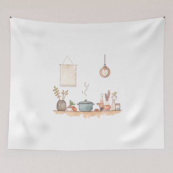 Item preview, Life Simple Home Cooking – Japanese Lifestyle Watercolor designed and sold by ArtSway Studio.