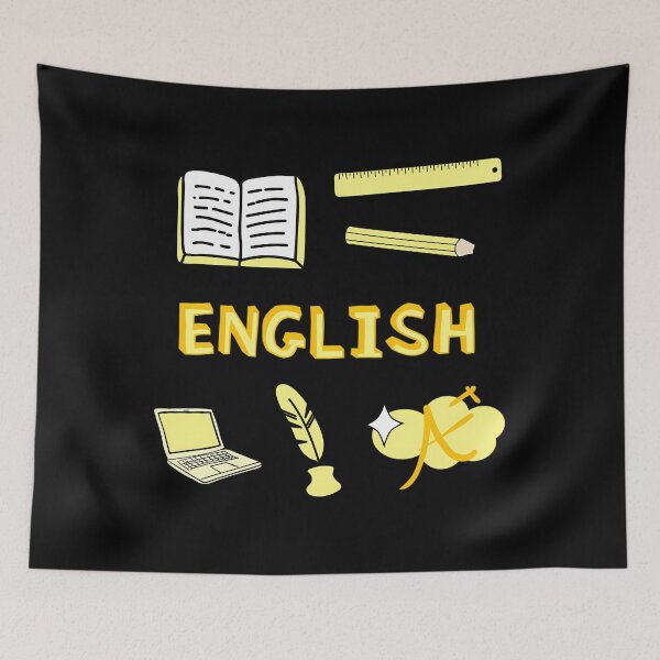 Item preview, English Class Icons Yellow designed and sold by zgsfdamqjfn95.