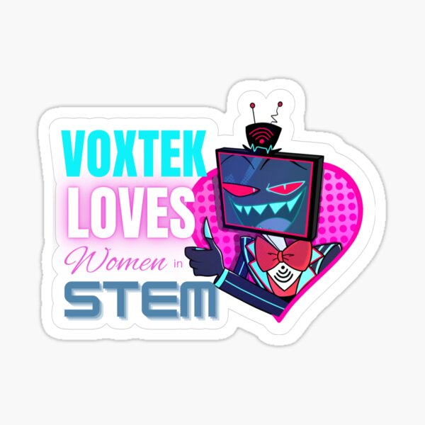 Voxtek LOVES women in stem (Original outfit) Sticker